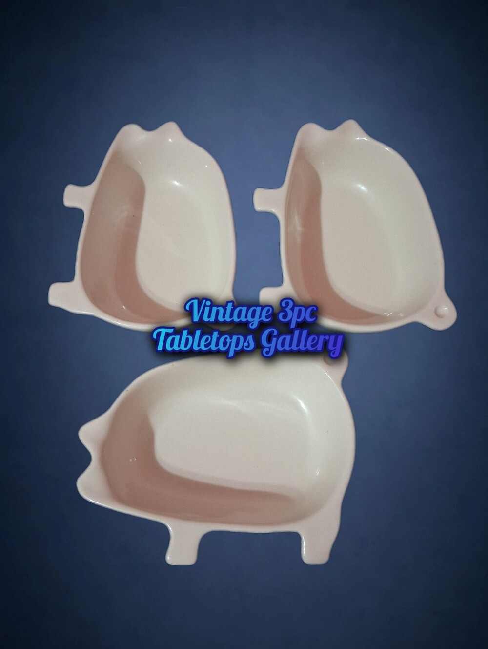 Vintage Tabletops Gallery 3pc Pig Bowl Set